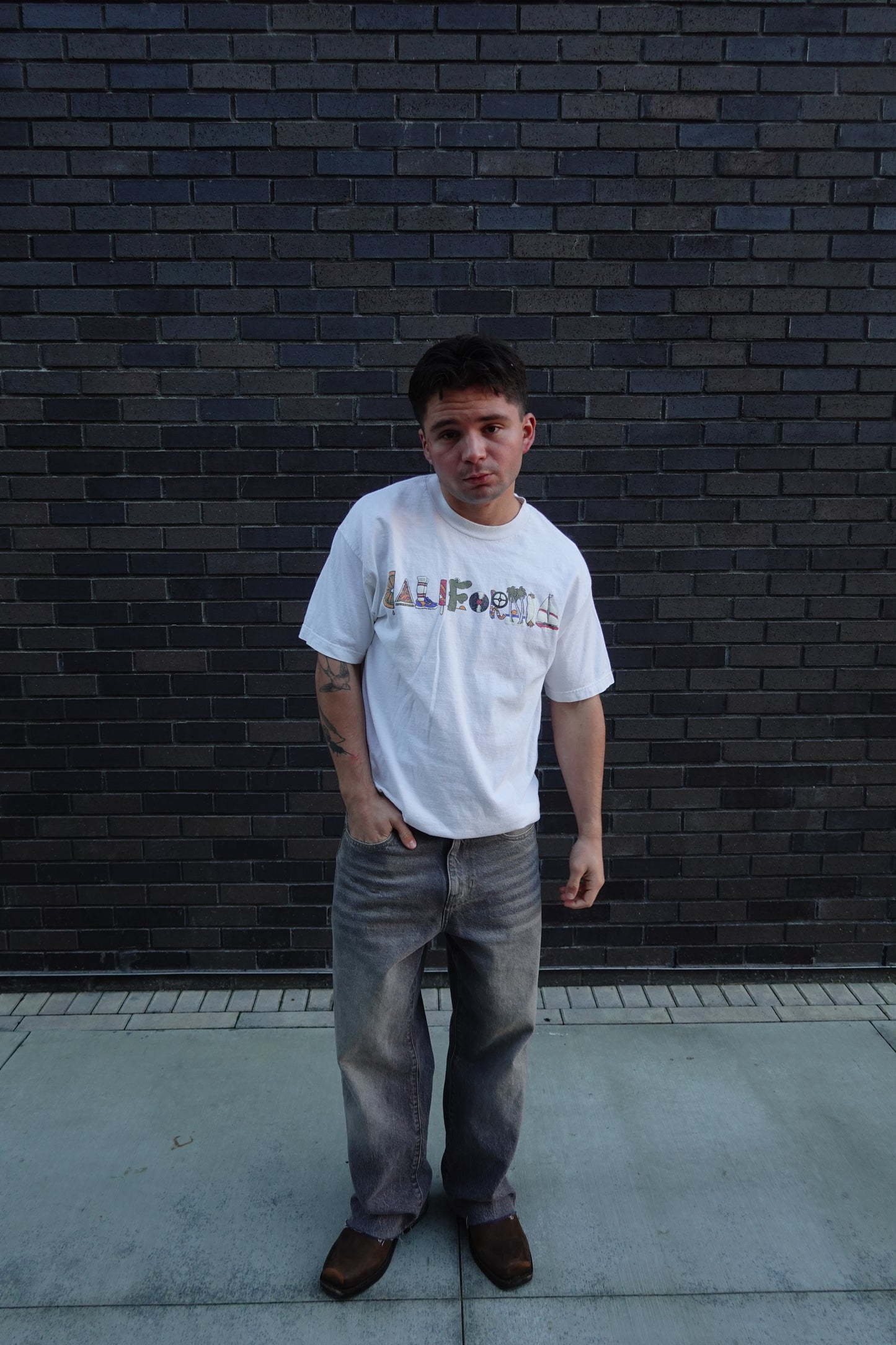 1990s California Typography Classic Tee