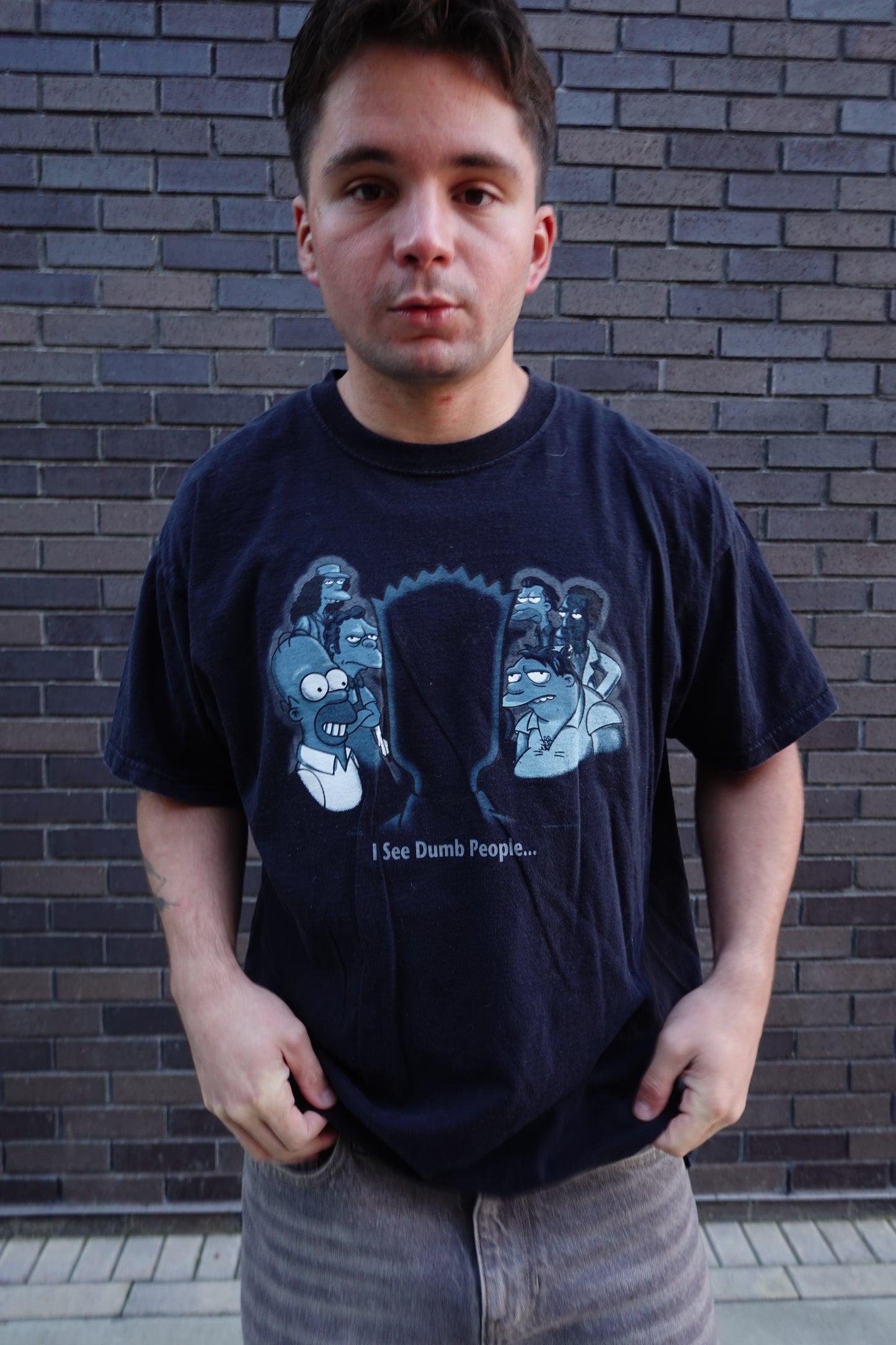 2000s Bart Simpson Sixth Sense Parody Tee