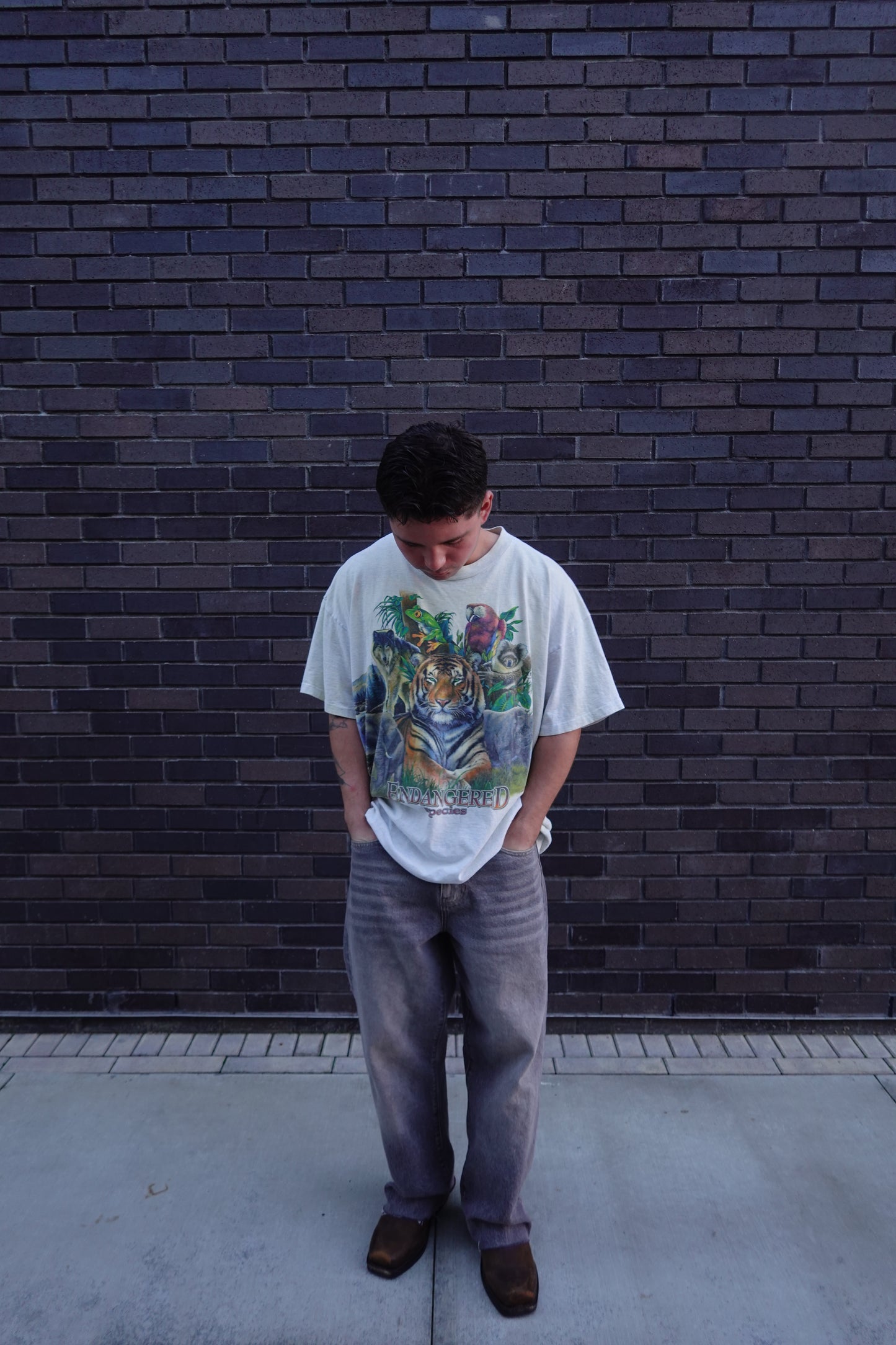 1990s Vintage Habitat Endangered Species T-shirt