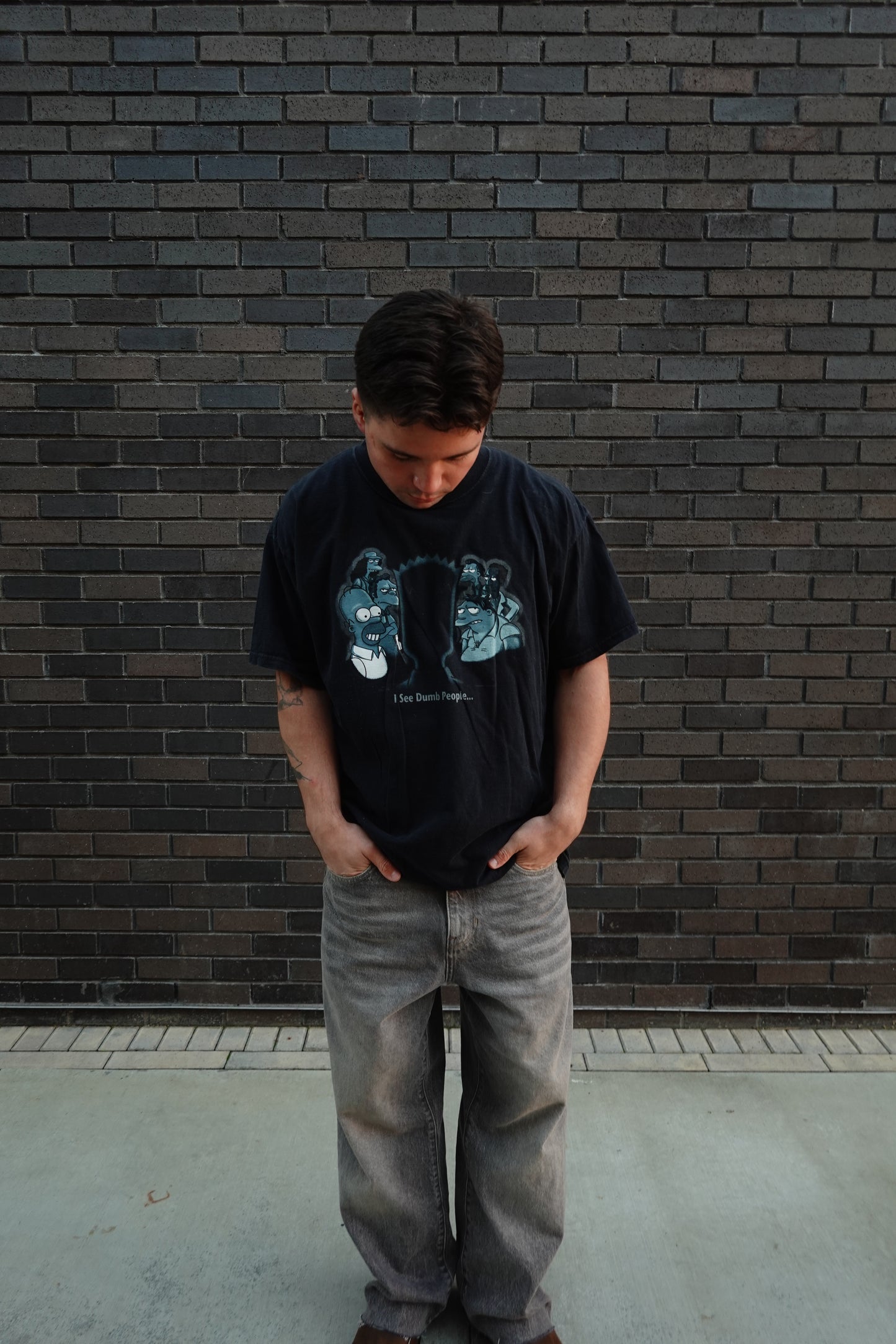 2000s Bart Simpson Sixth Sense Parody Tee